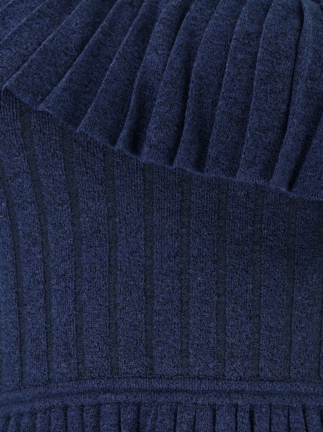 Blusa Renata Campos Tricot Azul