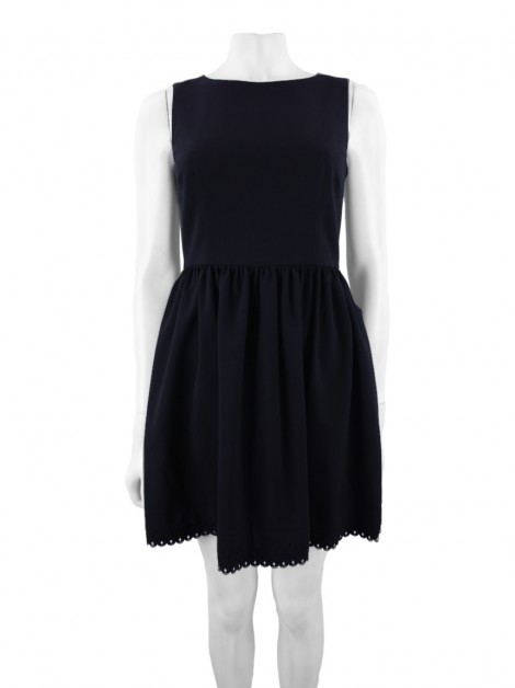 Vestido Red Valentino Bordado Preto Original - NDM600