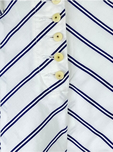 Short Cris Barros Listrado Off-White