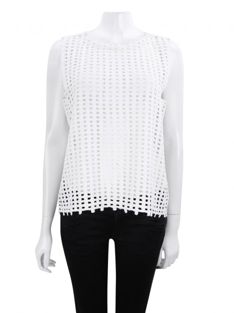 Blusa Sardina Renda Branca