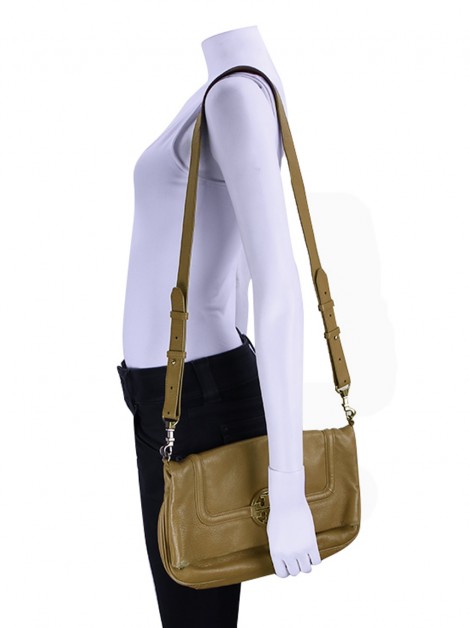 Bolsa Tory Burch Amanda Fold Over Caramelo