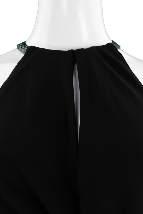 Vestido Anthony Vaccarello Vazado Assimétrico Preto
