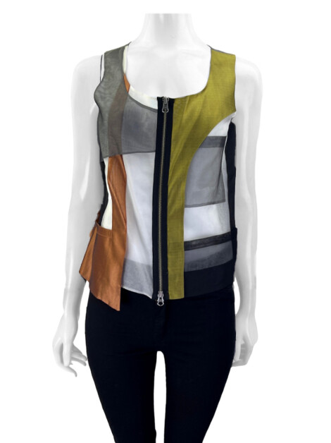 Blusa Maria Bonita Seda Recortes