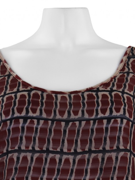 Blusa Adolfo Dominguez Dupla Estampa