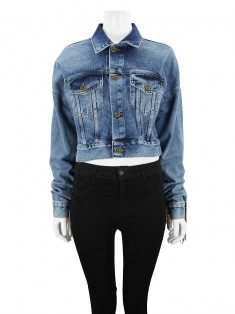 Jaqueta Fabiana Milazzo + InspiresMi Miçangas Jeans