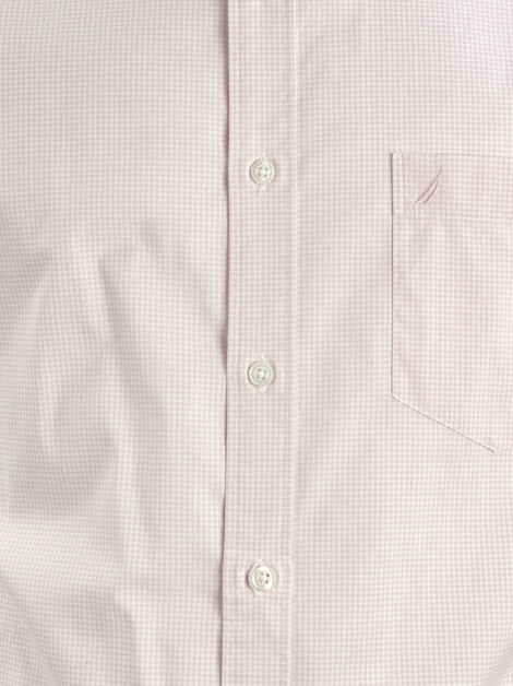 Camisa Nautica Quadriculada Classic Fit Rosa