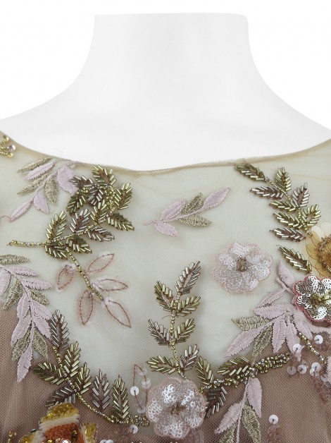 Vestido Marchesa Notte Longo Bordado