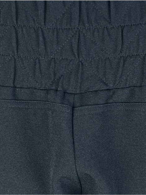 Calça Resort Couture Tecido Preto