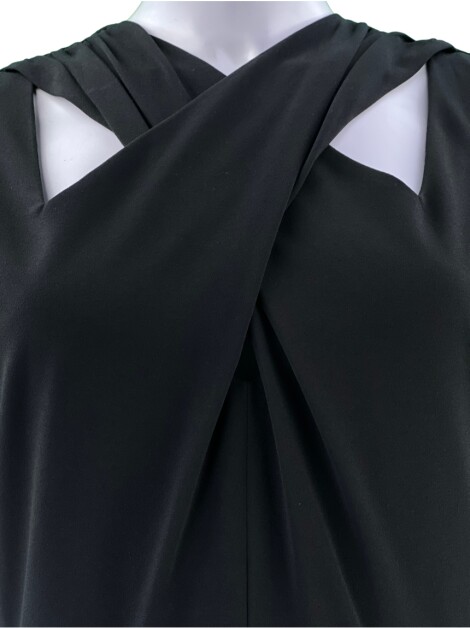 Vestido A.L.C. Tecido Preto Recortes
