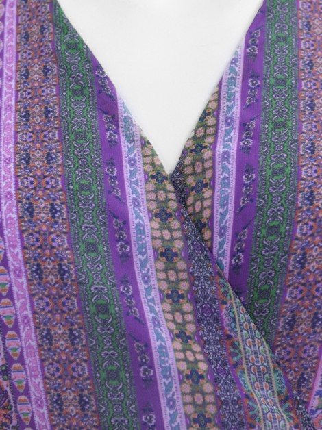 Blusa Costume Isadora Cropped Estampada Manga Longa