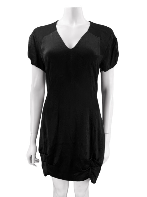 Vestido Herchcovitch; Alexandre Seda Textura Preto