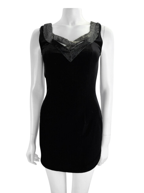 Vestido One Up Veludo Preto
