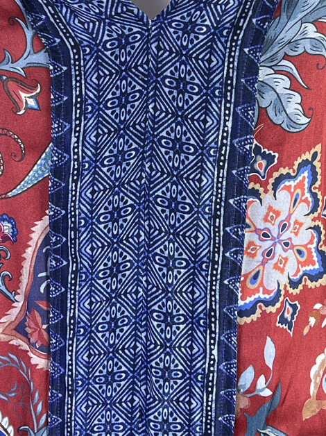 Vestido K&T Tecido Estampado