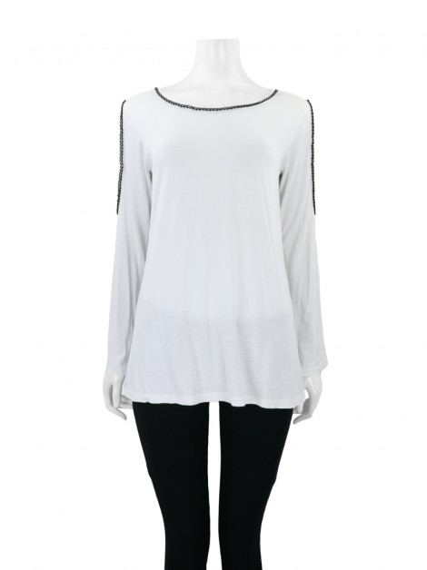 Blusa Mayara Sansana Correntes Branco