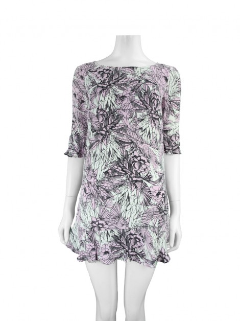 Vestido French Connection Floral Rosa