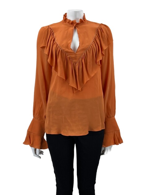Blusa See By Chloé Babados Laranja