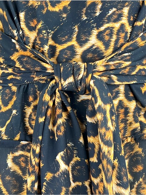 Vestido Água De Coco Longo Animal Print