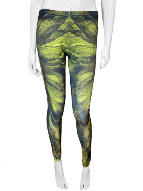 Calça Alexander McQueen Legging Estampada Bicolor