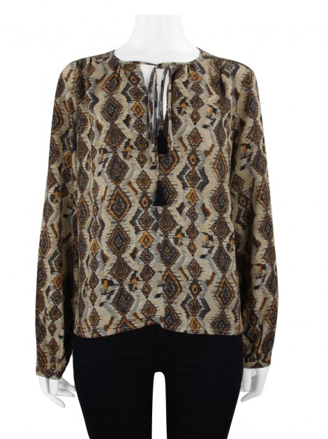 Blusa Andrea Marques Atlas Ocre