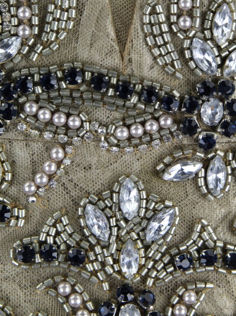 Vestido Patricia Bonaldi Bordado Bege
