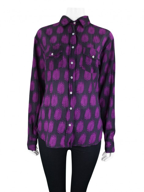 Camisa Le Lis Blanc Estampa Folhagem