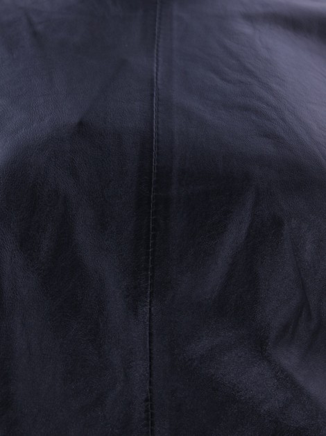 Blusa Mayara Sansana Couro Preto