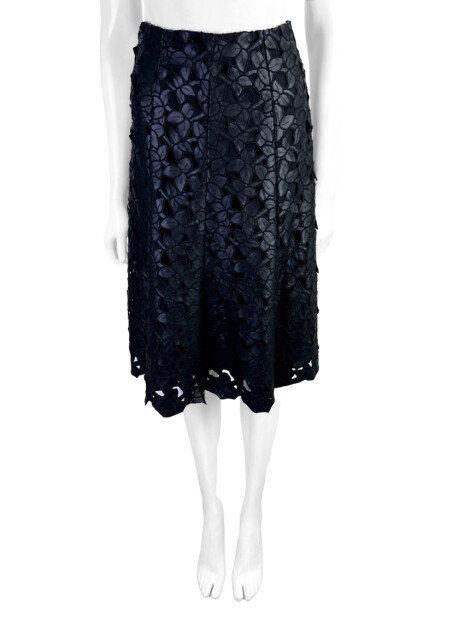 Saia Resort Couture Texturizado Preta