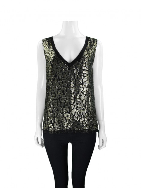 Blusa Rapsodia Dourada Preta
