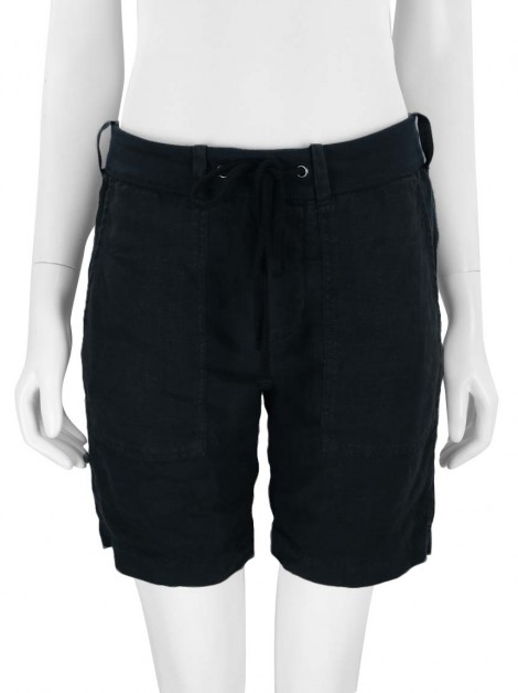 Bermuda James Perse Standard Linho Preto