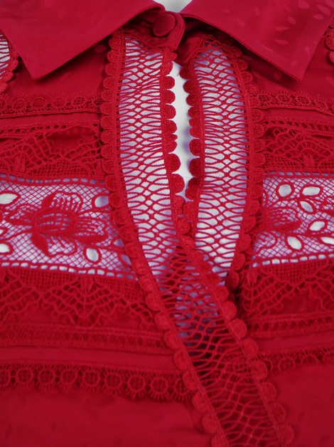 Vestido Self-Portrait Wrap Vermelho