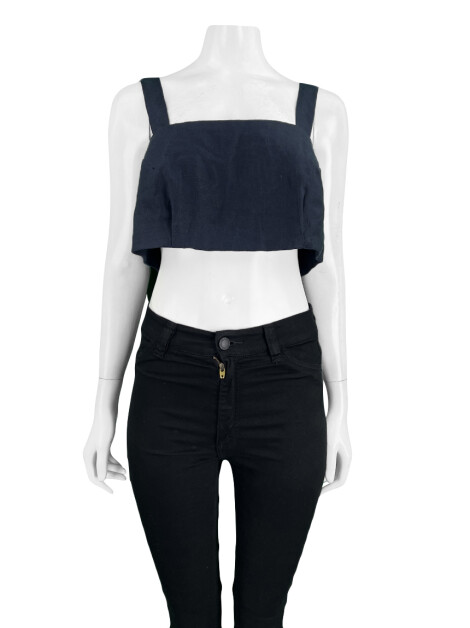 Blusa Waiwai Rio + Betina De Luca Cropped Azul