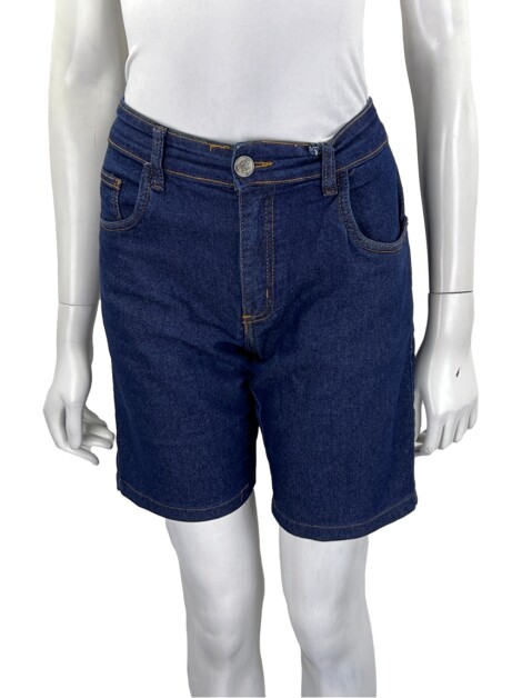 Bermuda Penguin Jeans Azul Escuro