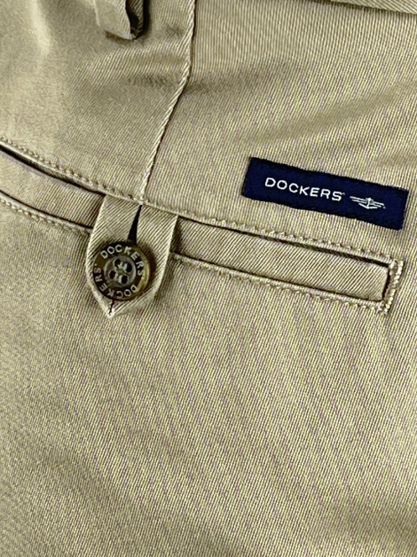 Calça Dockers Straight Fit Tecido Bege