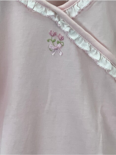 Body Trousseau Babados Rosa