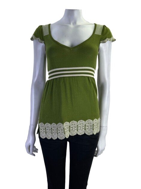 Blusa Nanette Lepore Tricot Verde
