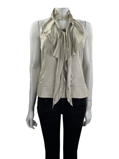 Blusa Karen Millen Seda Nude