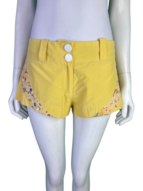 Short Erre Curto Amarelo