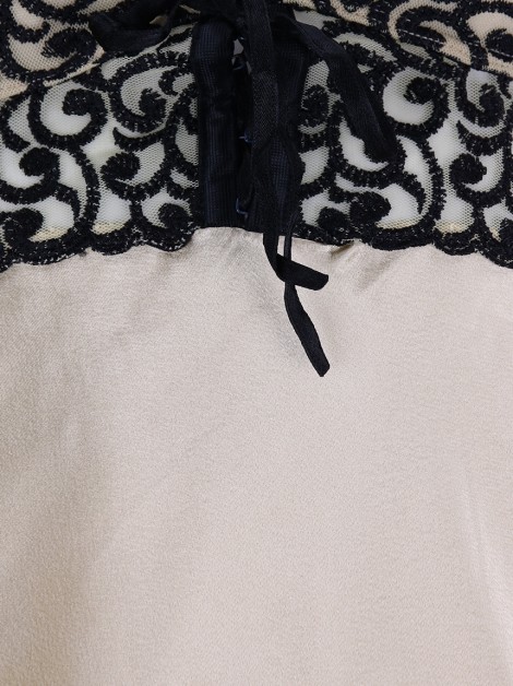 Camisola Fruit De La Passion Tecido Bordado Bege