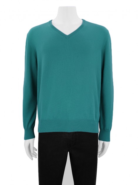 Suéter Loro Piana Baby Cashmere Verde Masculino