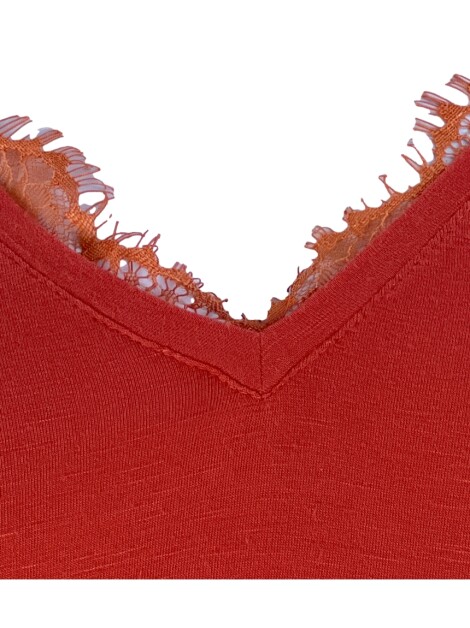 Blusa Costume Malha Laranja