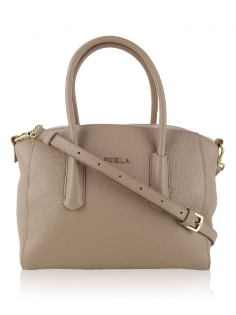 Bolsa Furla Tessa Small Couro Rosa