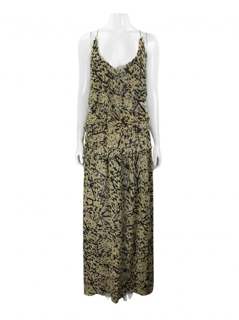 Vestido Paula Hermanny Logo Seda Estampado