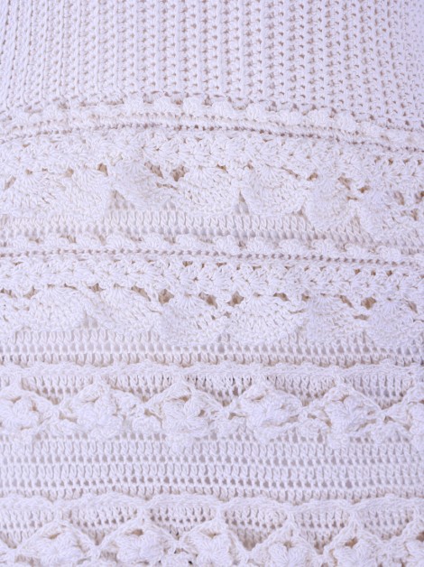 Vestido Vanessa Montoro Crochet Creme