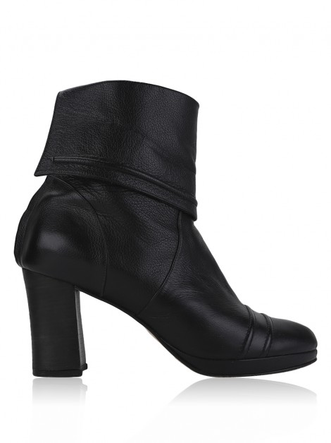 Bota Juliana Bicudo Couro Preto