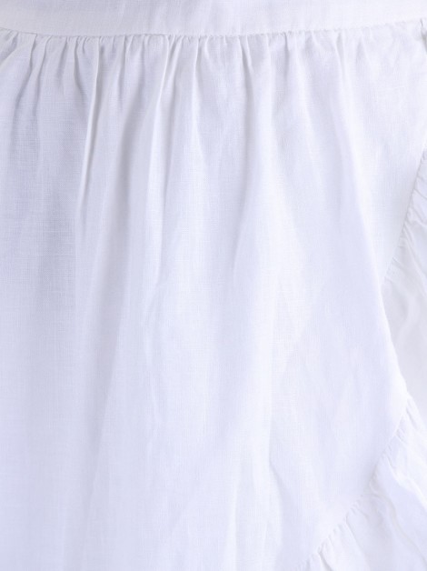 Saia J.Crew Babados Branca
