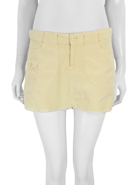 Shorts Saia Salinas Algodão Amarelo