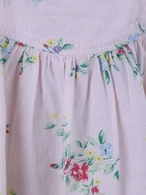 Blusa Bata Petit Bateau Infantil Floral Rosa