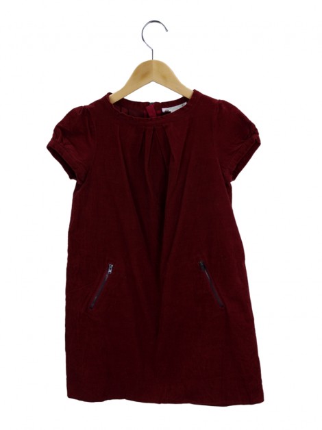 Vestido Bonpoint Veludo Cotelê Infantil