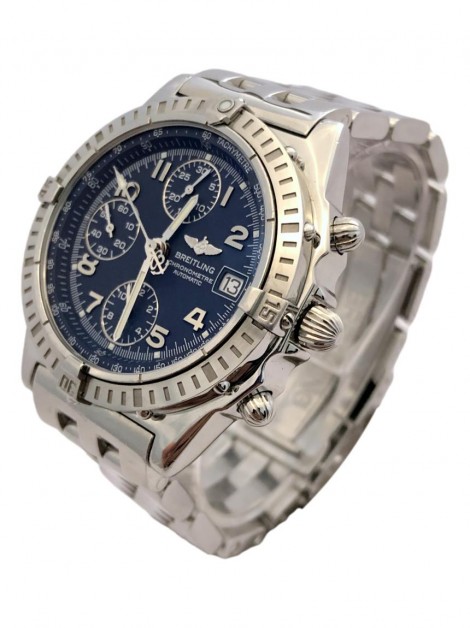 Relógio Breitling Chronomat Pilot Automático Azul