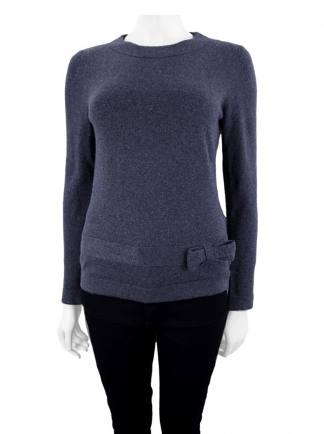 Blusa Brooks Brothers Tricot Cinza